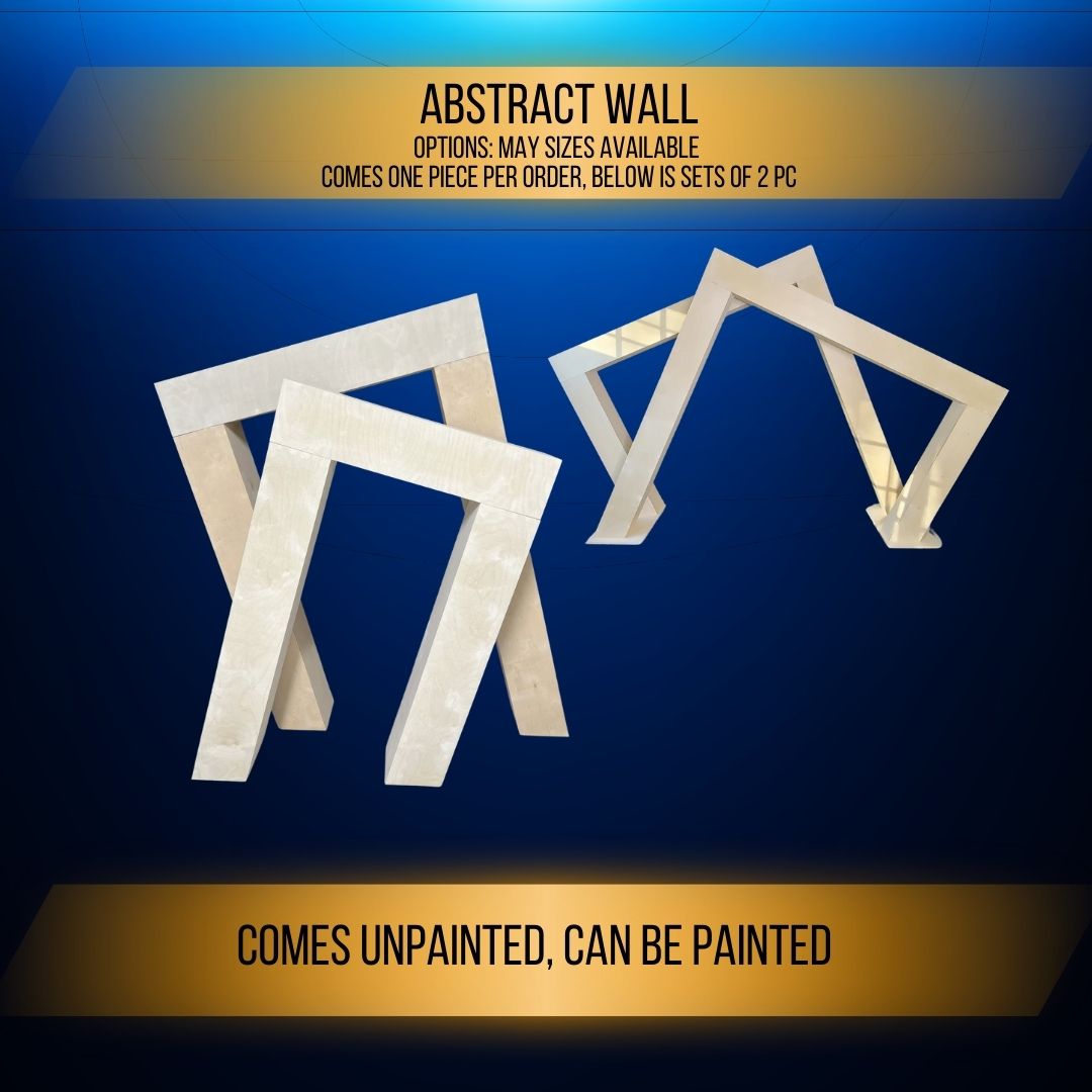 Abstract Wall Many Sizes available great for modern parties and modern backdrop rentals.