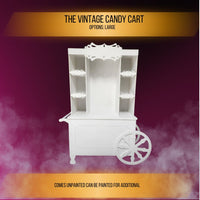 Thumbnail for Vintage Look Candy Cart Treat and Snack cart Large.  Back Drops and Wedding Decor Party Props.