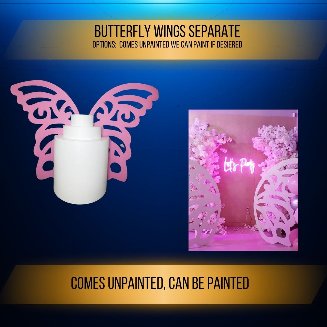 Butter fly wings 2 pc Party Prop Rental and Backdrop Company rental equipment.