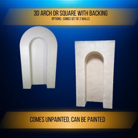 Thumbnail for 3D Arch Or Square Backing Backdrop Photo Shoot and Party Prop Rental Companies.