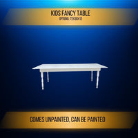 Thumbnail for Fancy Kids Party Table Custom Made With Wood Party sign for backdrops and party rental companies. Custom Made From Lettys Custom Creations. All signs backdrop, carts, marquee letters are all hand made in our shop in Burleson Texas. Snack Carts, Elotes, Shot Carts, Margarita Stands and More.