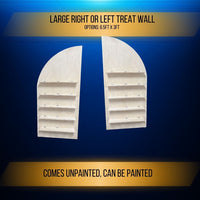 Thumbnail for large treat wall great for rentals and events.  Great for Champagne or candy treats and snacks for partys.