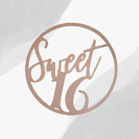 Thumbnail for Super Sweet 16 Party Prop Party Sign Backdrops Wall Hanging Sign