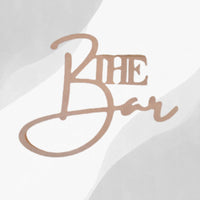 Thumbnail for The Bar Backdrop Bar Sign for party prop rental business.  Party Rental Companies Decor