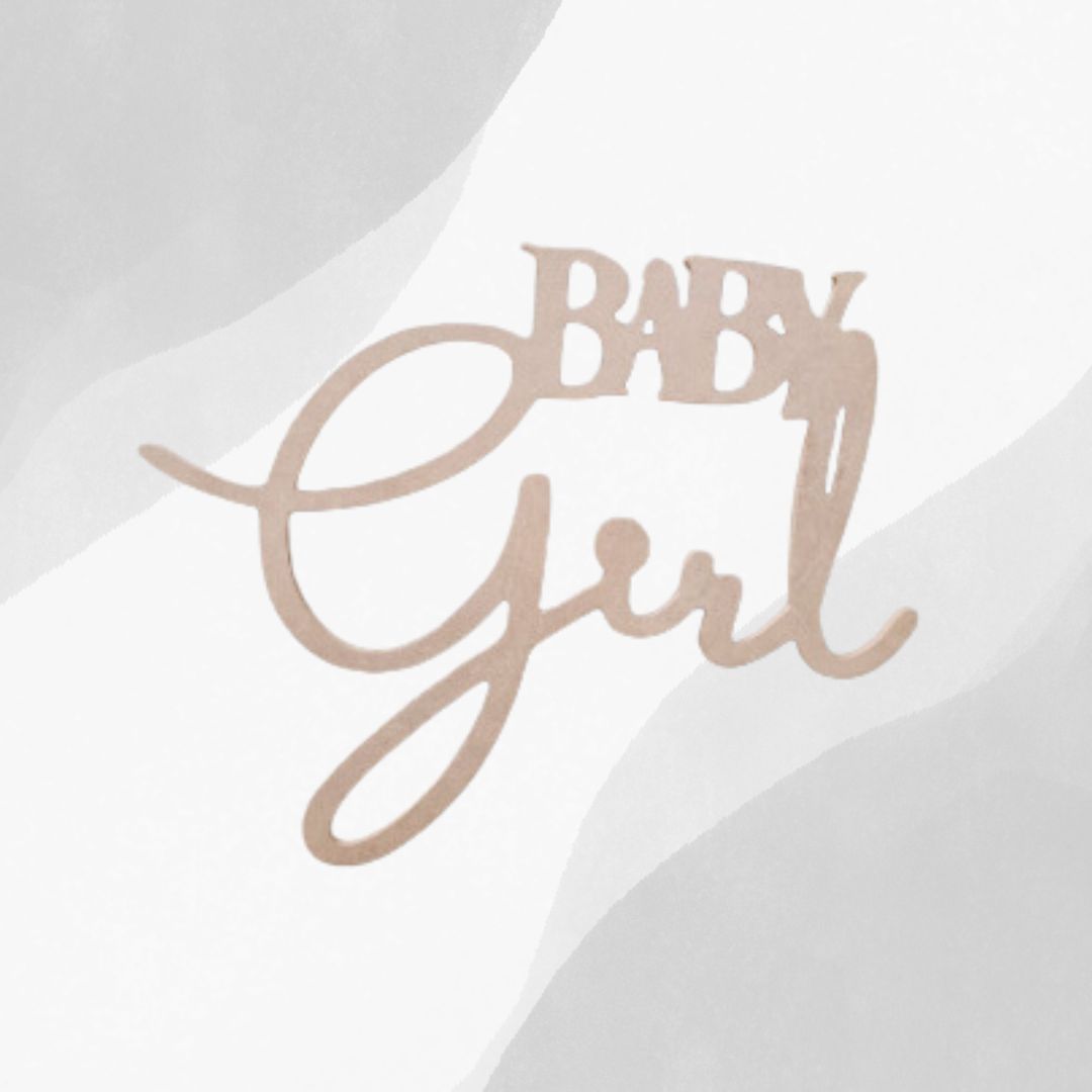 Baby Girl Wall sign for parties and backdrops.  Great Party Rental Decor Props and Equipment.