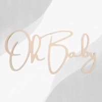 Thumbnail for Oh Baby 22 inch long party decor backdrop or wall sign for events and partys like baby showers.