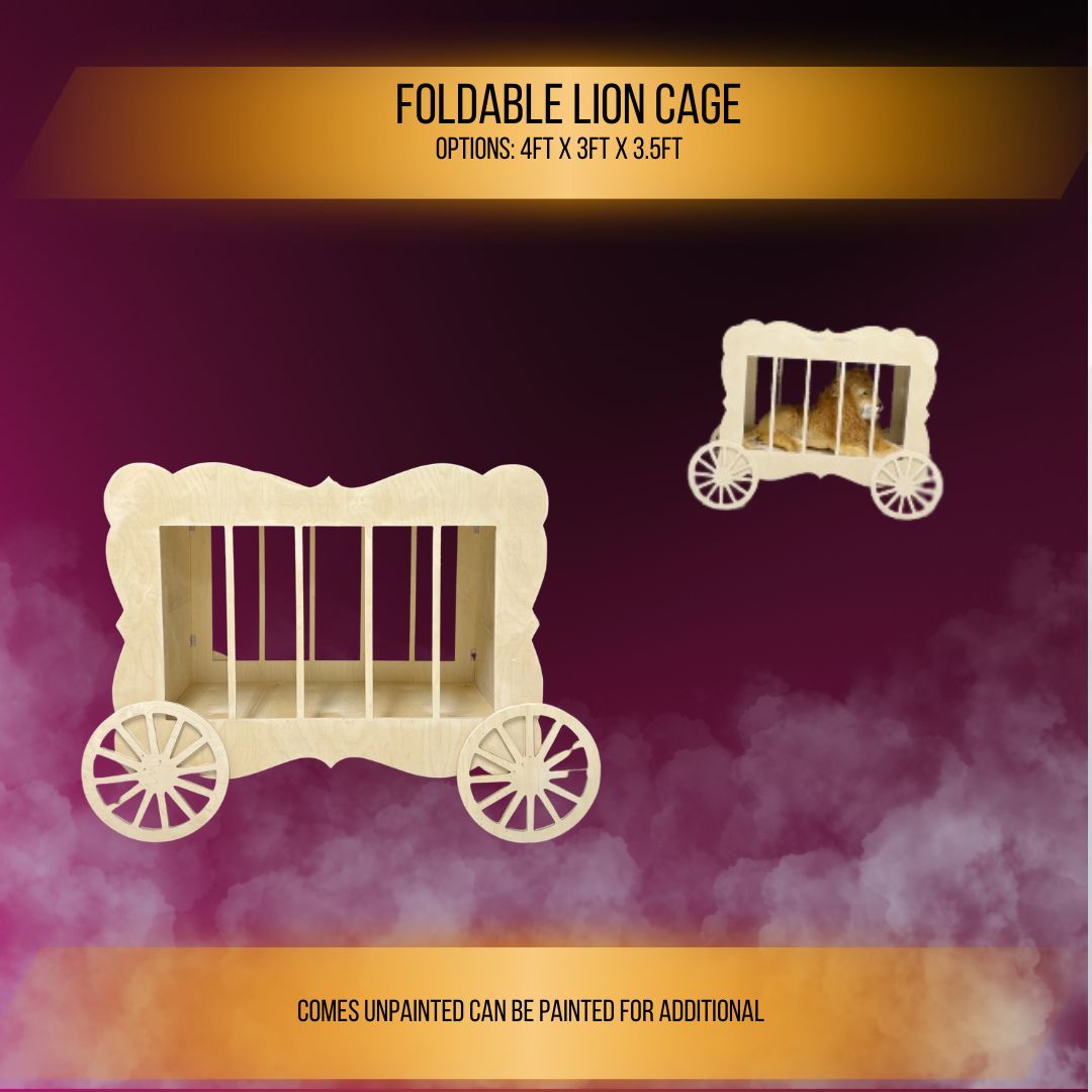 Lion Cage Party Decor event party rental wooden event party decor